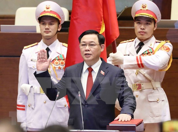 Lettre de félicitations au président de l Assemblée nationale Vuong Dinh Hue